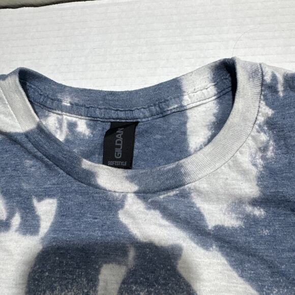 Johnny Cash Tye Dye Guitar Shirt Gildan Softstyle XL - Picture 3 of 8